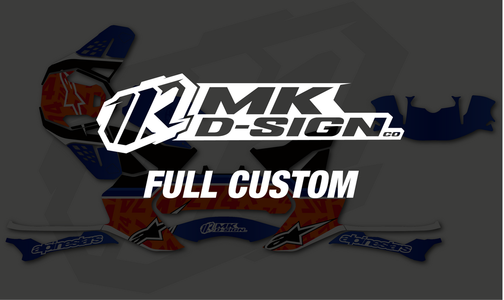 Volledig custom helm stickerset